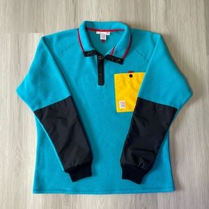 Topo Designs Fleece Jacket - Turquoise (L)